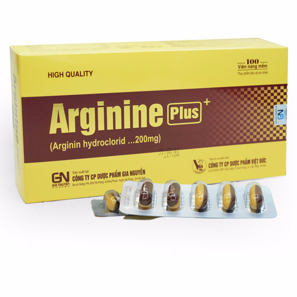 Viên uống Arginine Plus Gia Nguyễn hỗ trợ tăng cường chức năng gan (10 vỉ x 10 viên)