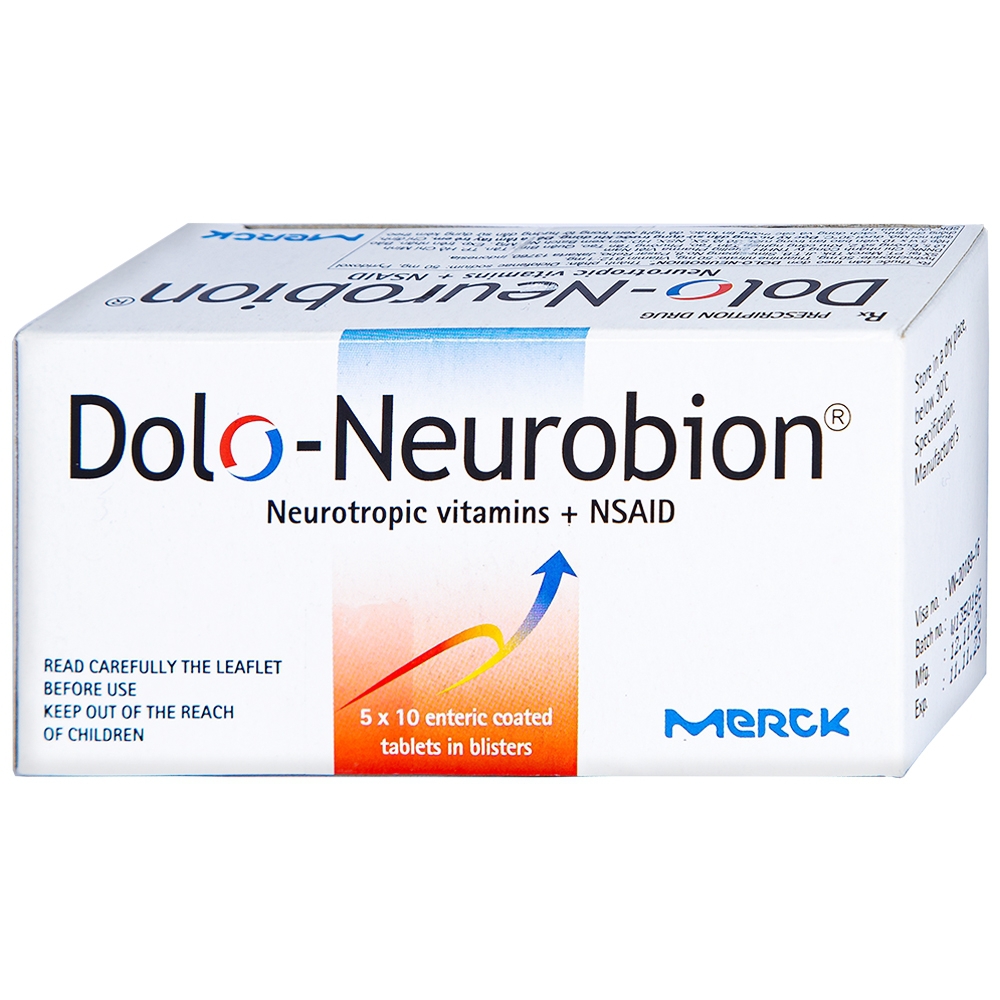 Thuốc Dolo-Neurobion Merck giảm đau khớp, phong thấp (5 vỉ x 10 viên)