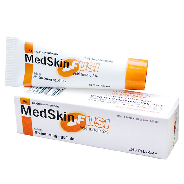 Kem bôi da MedSkin FUSI 2% DHG Pharma điều trị nhiễm trùng ngoài da (10g)