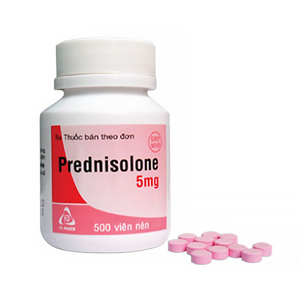 Thuốc Prednisolone 5mg TV.Pharma chống viêm và ức chế miễn dịch (500 viên)