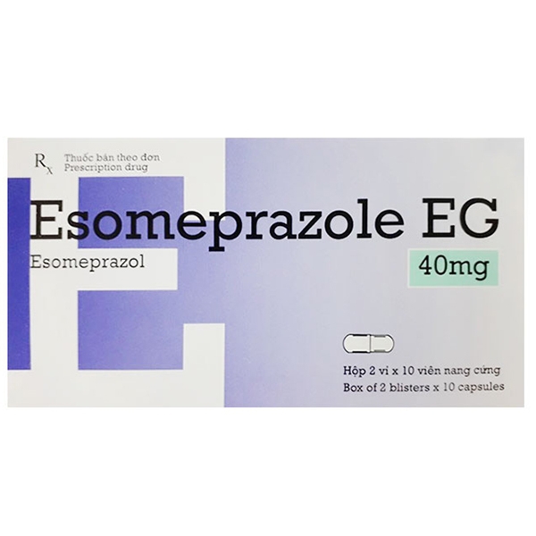 Esomeprazole eg 40mg có tác dụng điều trị viêm loét tá tràng không?
