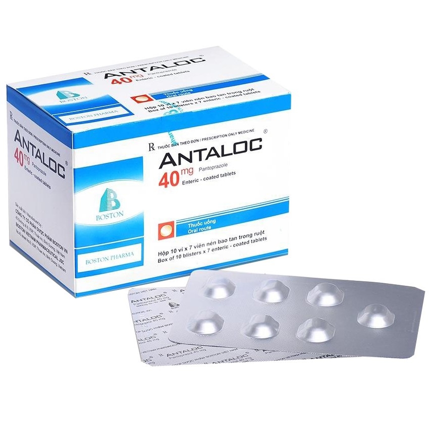 Thuốc Antaloc 40mg Boston điều trị trào ngược dạ dày, viêm loét dạ dày tá tràng (10 vỉ x 7 viên)