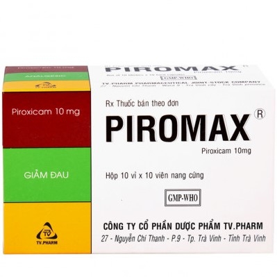 Thuốc Piromax 10mg TV. Pharm điều trị viêm xương khớp, thoái hóa khớp (10 vỉ x 10 viên)