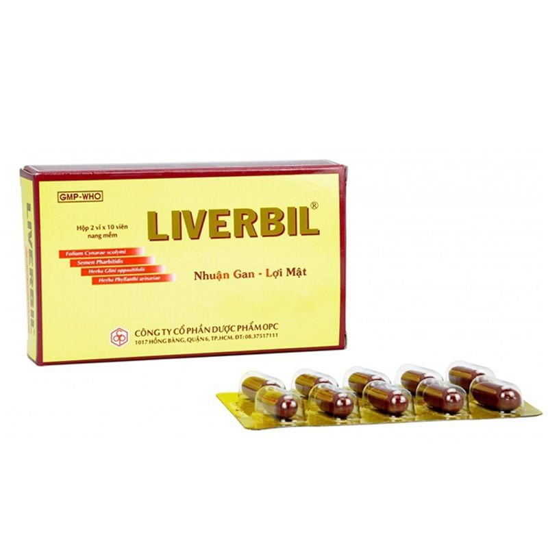 Thuốc Liverbil OPC nhuận gan, lợi mật, điều trị viêm gan (2 vỉ x 10 viên)