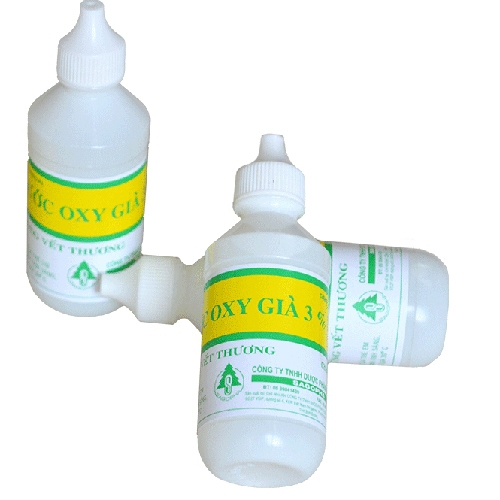 Nước Oxy Già 3% Sagopha sát trùng vết thương, vết loét và viêm răng lợi (60ml)