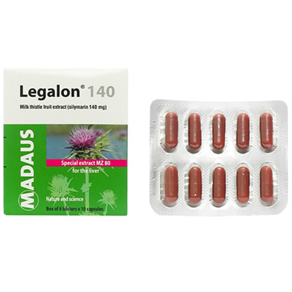 Viên nang cứng Legalon 140 Madaus hỗ trợ điều trị viêm gan, xơ gan (6 vỉ x 10 viên)