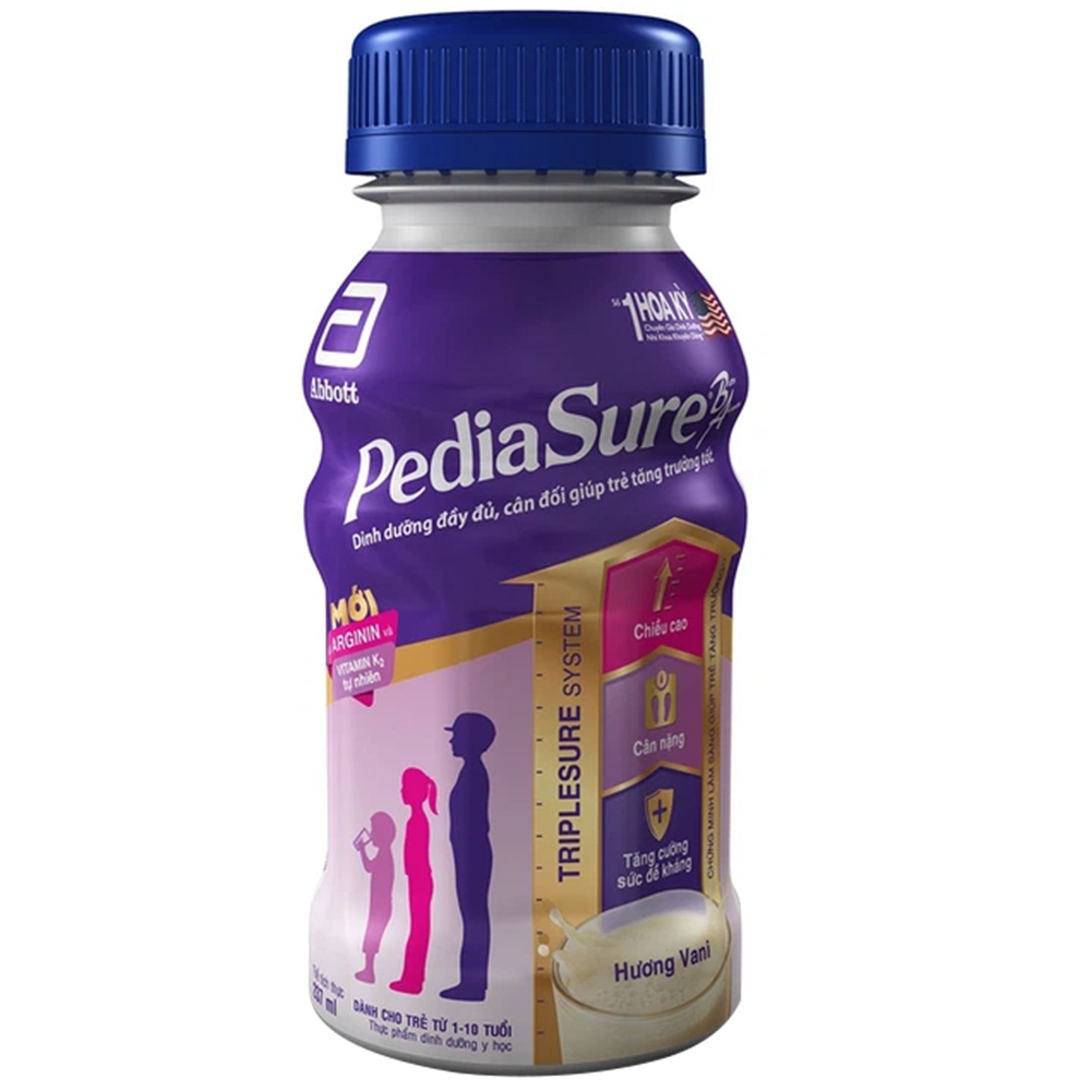 Sữa PediaSure Abbott hương vani bổ sung dinh dưỡng cho bé từ 1-10 tuổi (237ml)