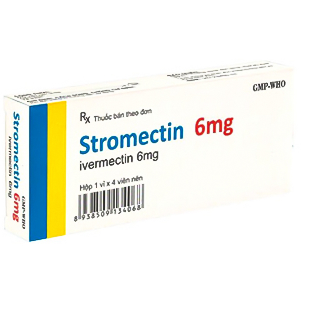 Thuốc Stromectin 6mg Usarich Pharm điều trị các bệnh giun (4 viên)