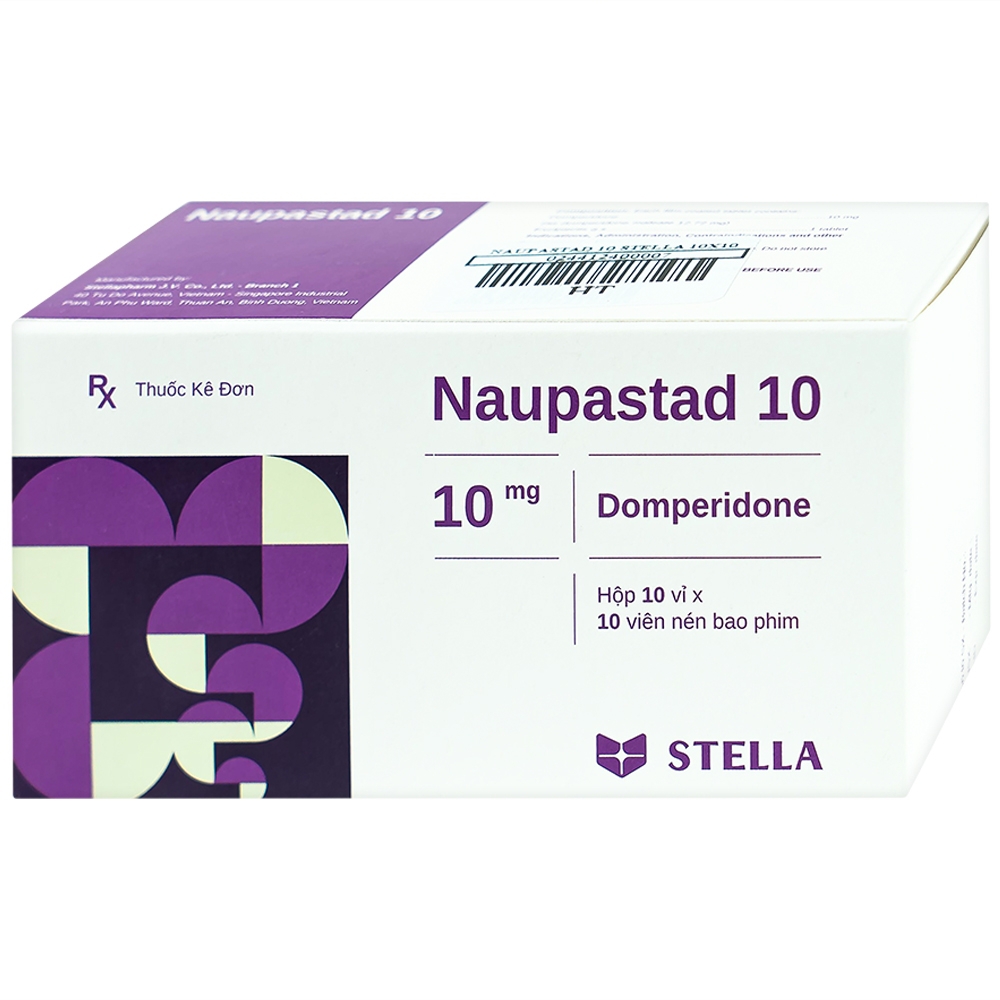 Viên nén Naupastad 10 Stella điều trị triệu chứng nôn và buồn nôn (10 vỉ x 10 viên)