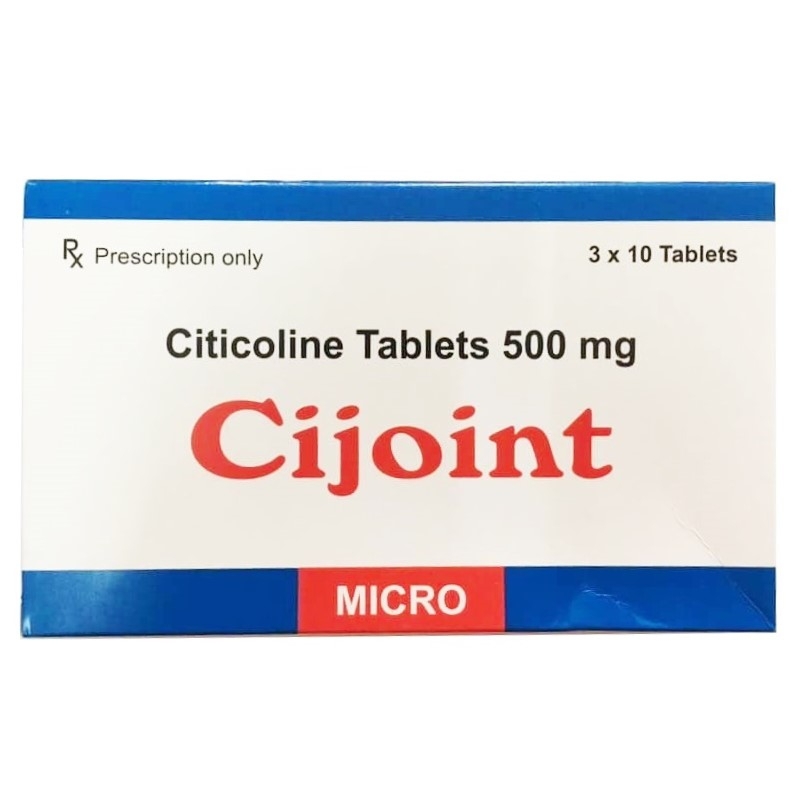 Thuốc Cijoint Micro điều trị chấn thương mạch máu não nặng (3 vỉ x 10 viên)