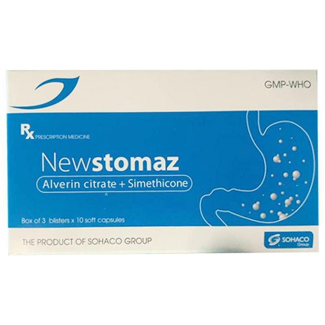  Viên nang mềm Newstomaz Medisun điều trị bệnh đường tiêu hoá (3 vỉ x 10 viên)