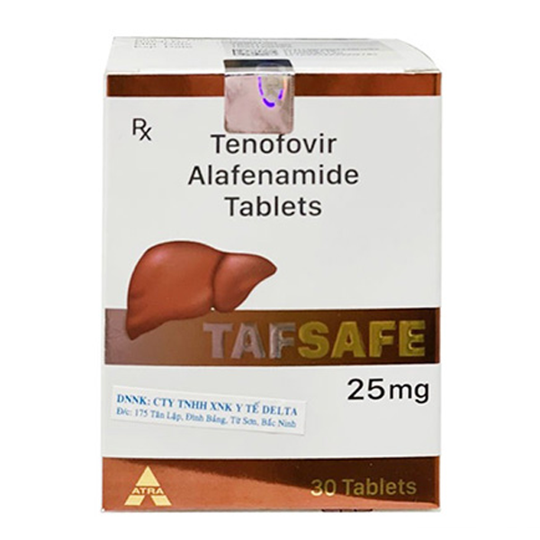 Thuốc Tafsafe 25mg Atra điều trị viêm gan B mạn tính (30 viên)