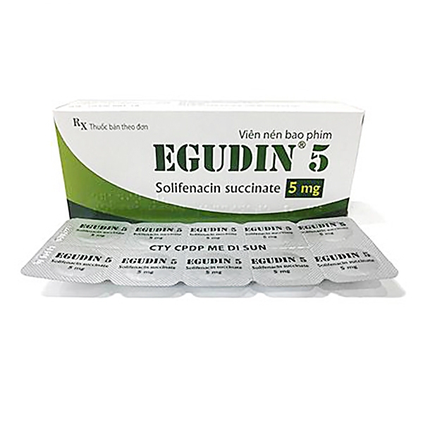 Thuốc Egudin 5 Medisun điều trị triệu chứng tiểu không tự chủ (3 vỉ x 10 viên)