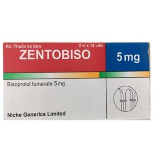 Thuốc Zentobiso 5mg Niche Generics điều trị suy tim mãn tính ổn định (2 vỉ x 14 viên)