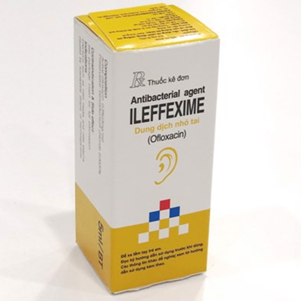 Thuốc nhỏ tai Ileffexime Otic Solution 5ml Ilongpharm điều trị viêm tai ngoài