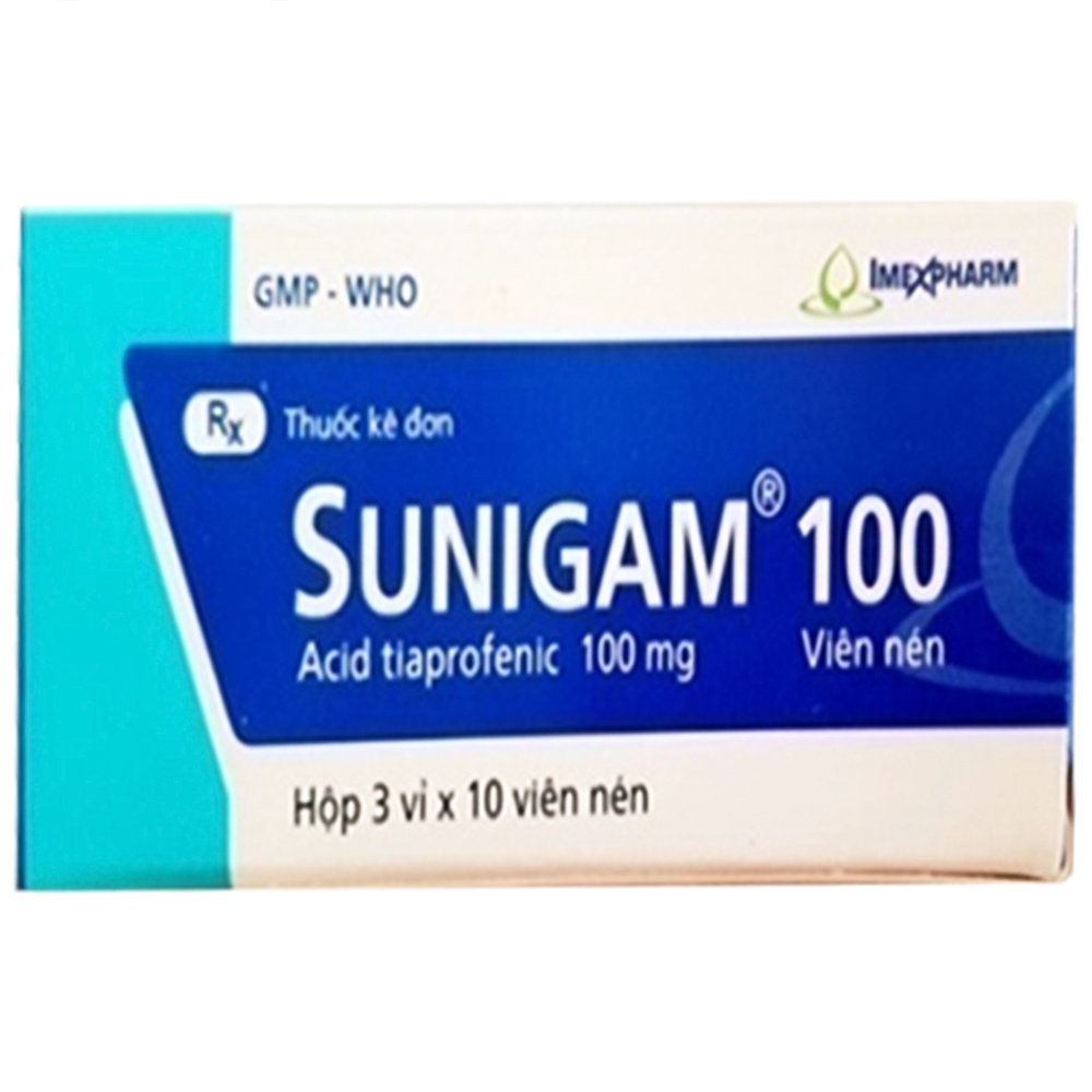 Thuốc Sunigam 100 Imexpharm điều trị viêm khớp dạng thấp (3 vỉ x 10 viên)