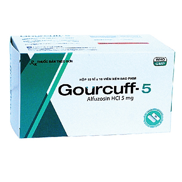 Thuốc Gourcuff-5mg Đạt Vi Phú điều trị phì đại tuyến tiền liệt lành tính (10 vỉ x 10 viên)