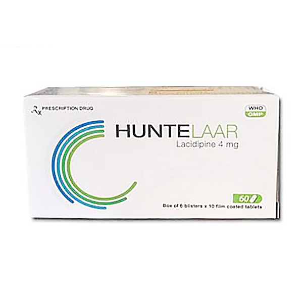 Thuốc Huntelaar 4mg Davi Pharm điều trị tăng huyết áp (6 vỉ x 10 viên)