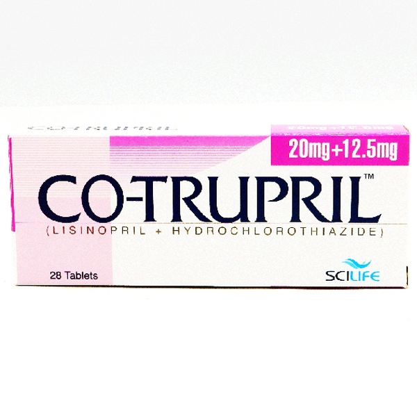 Thuốc Co-Trupril 20mg/12.5mg Getz điều trị tăng huyết áp nhẹ và vừa (2 vỉ x 14 viên)