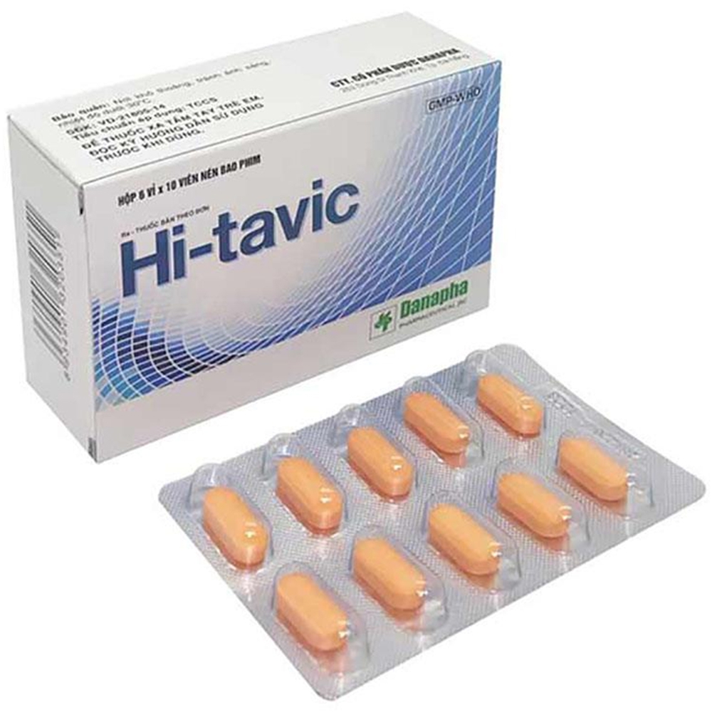 Thuốc Hi-tavic Danapha điều trị các cơn đau từ trung bình đến nặng (6 vỉ x 10 viên)