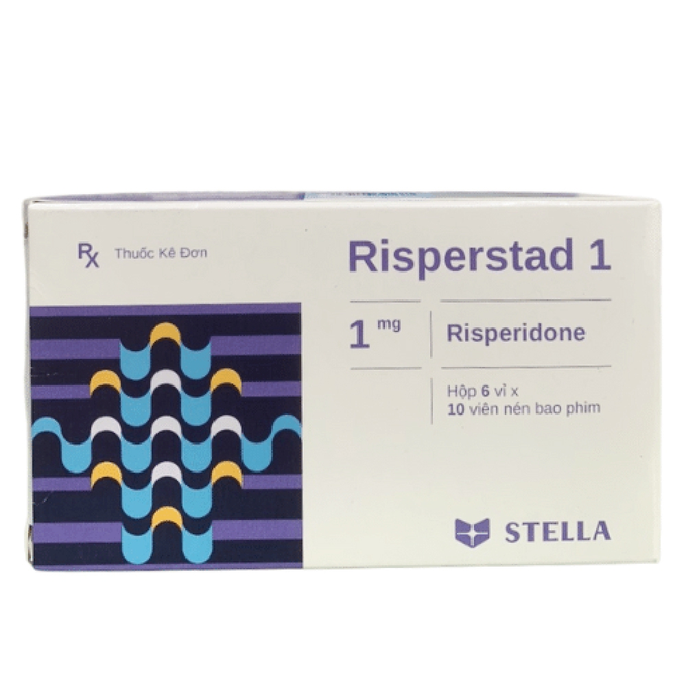 Thuốc Risperstad 1 Stella điều trị bệnh tâm thần phân liệt (6 vỉ x 10 viên) 