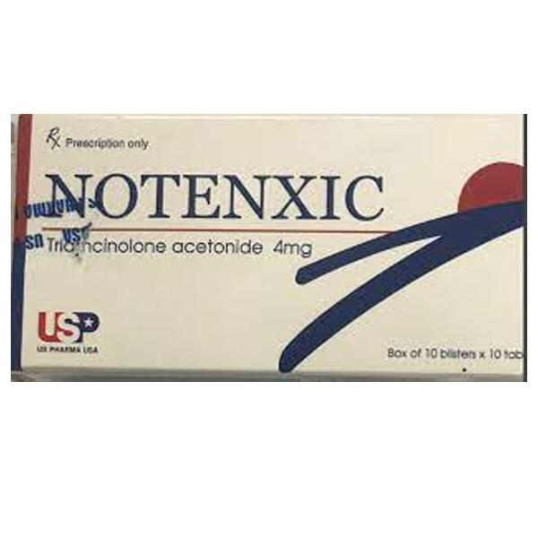 Thuốc Notenxic 4mg USP điều trị viêm khớp dạng thấp, viêm xương khớp (10 vỉ x 10 viên)