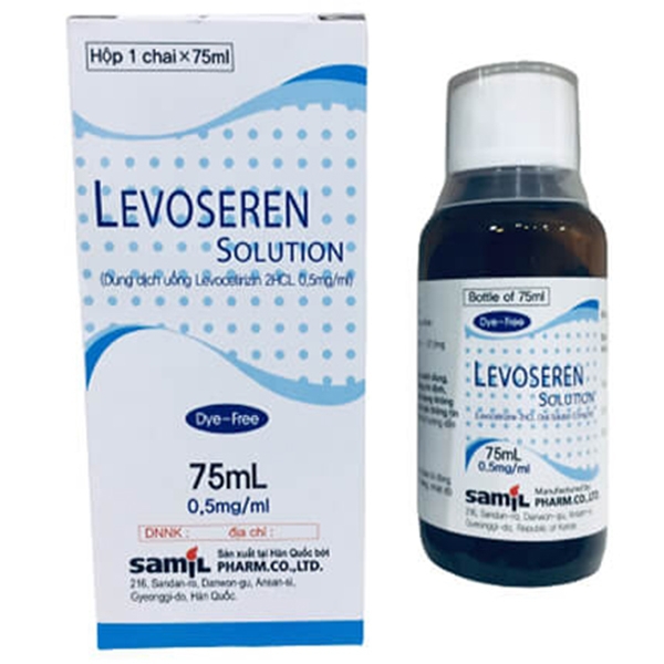 Thuốc Levoseren Solution 75ml Samil điều trị viêm mũi dị ứng theo mùa