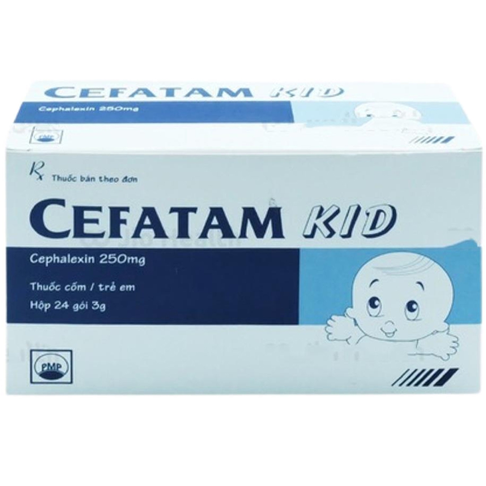 Thuốc Cefatam Kid 250mg Pymepharco điều trị các nhiễm khuẩn do các vi khuẩn nhạy cảm (24 gói x 3g)