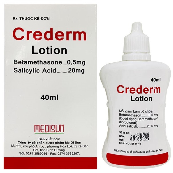 Kem Crederm Lotion Medisun điều trị vảy nến, viêm da (40ml)