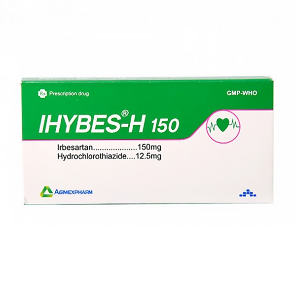 Thuốc Ihybes-H 150 Agimexpharm điều trị tăng huyết áp vô căn (3 vỉ x 10 viên)