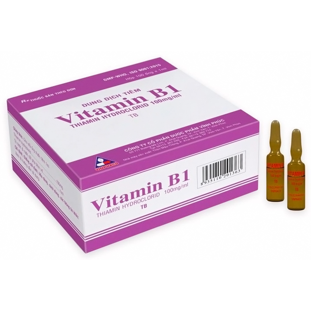Vitamin B1 100mg/1ml được sản xuất bởi công ty nào?
