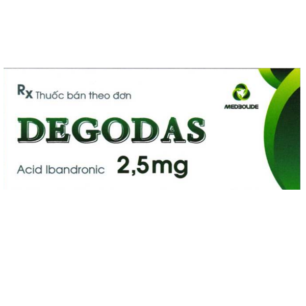 Thuốc Degodas 2,5mg Medisun điều trị và phòng ngừa bệnh loãng xương (3 vỉ x 10 viên)