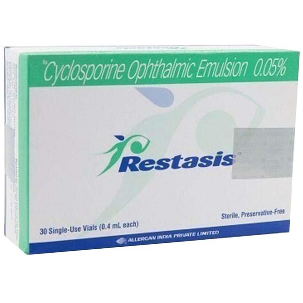 Thuốc nhỏ mắt Restasis 0.05% Allergan tăng khả năng sản sinh nước mắt (30 ống)