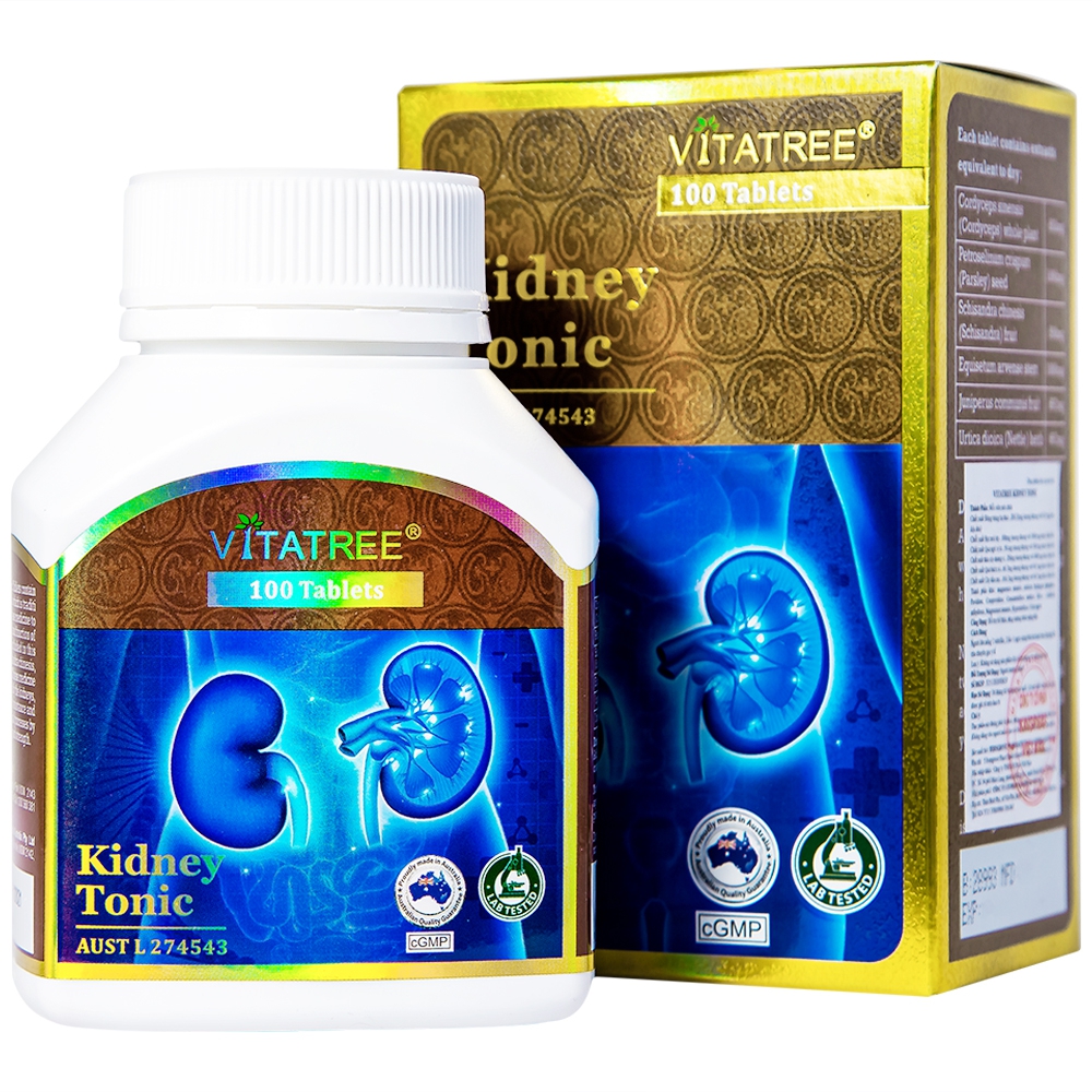 Viên uống Vitatree Kidney Tonic B.pure hỗ trợ bổ thận (100 viên)