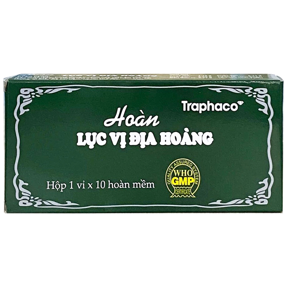 Thuốc Hoàn Lục Vị địa Hoàng Traphaco dùng cho thận âm suy tổn, thân hình gầy yếu (1 vỉ x 10 viên)