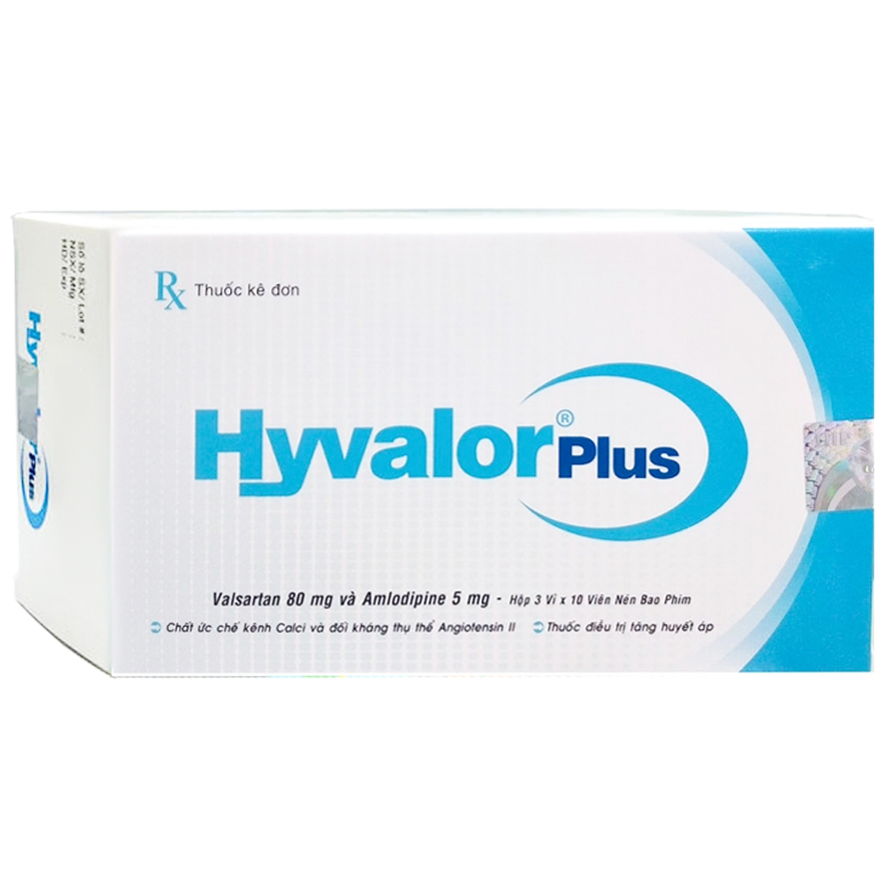 Thuốc Hyvalor Plus United International Pharma điều trị cao huyết áp (3 vỉ x 10 viên)