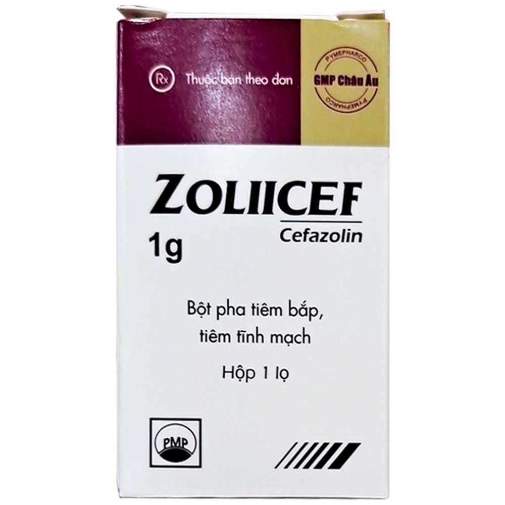 Thuốc Zoliicef 1g Pymepharco điều trị các bệnh nhiễm khuẩn (1 lọ)