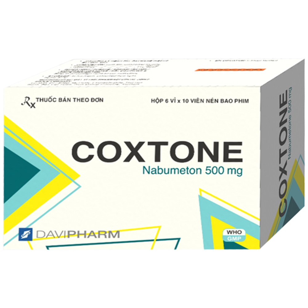 Thuốc Coxtone 500mg Davi sử dụng cho các bệnh viêm xương khớp và viêm khớp dạng thấp (6 vỉ x 10 viên)