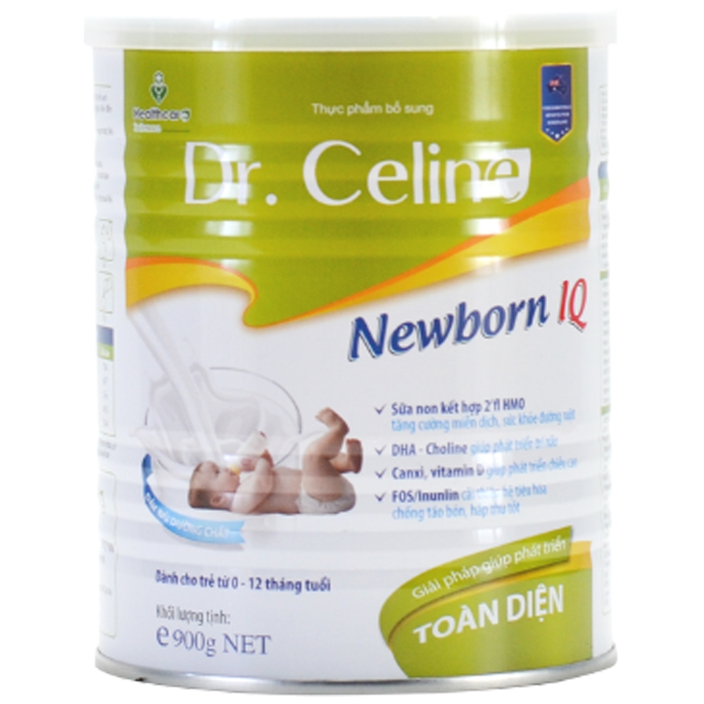 Sữa Dr. Celine Newborn IQ giúp tăng cường hệ miễn dịch, tăng sức đề kháng cho bé từ 0 đến 12 tháng tuổi  (900g)