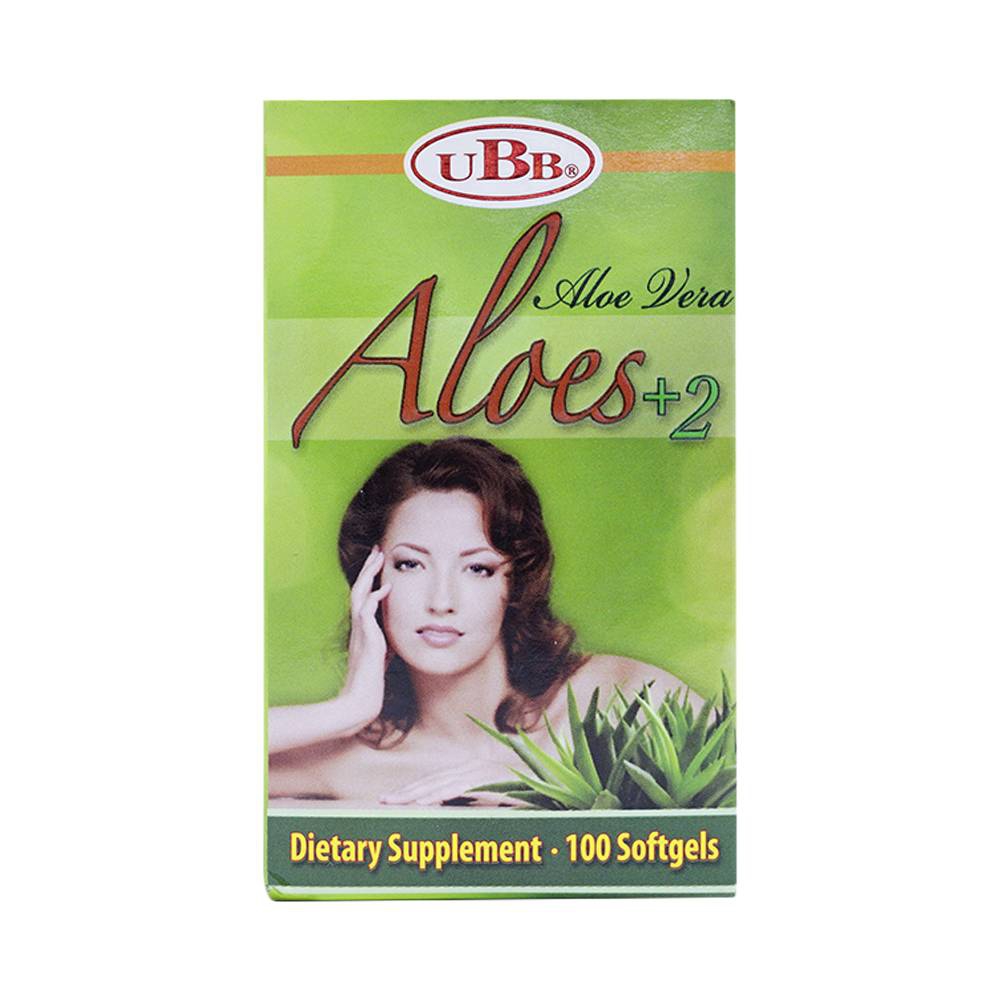 Viên uống Aloes Vera Aloes 2+ UBB dưỡng da, hạn chế lão hóa (100 viên)