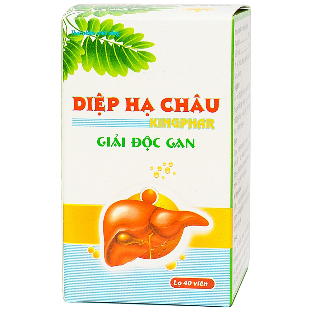 Viên uống Diệp Hạ Châu Kingphar tăng cường chức năng gan, bảo vệ tế bào gan (40 viên)