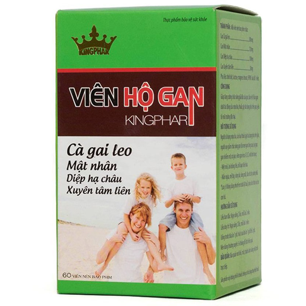 Viên hộ gan Kingphar giúp tăng cường chức năng giải độc gan (60 viên)