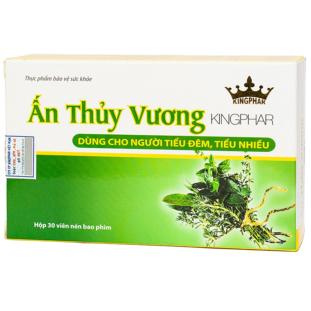 Viên uống Ấn Thủy Vương Kingphar bổ thận, giảm tiêu đêm, tiểu ngày nhiều lần (30 viên)