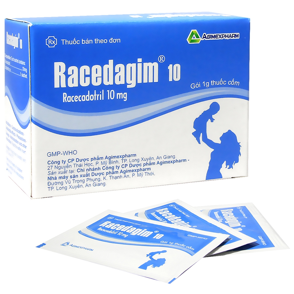 Thuốc cốm Racedagim 10 Agimexpharm điều trị chứng tiêu chảy cấp tính (10 gói)