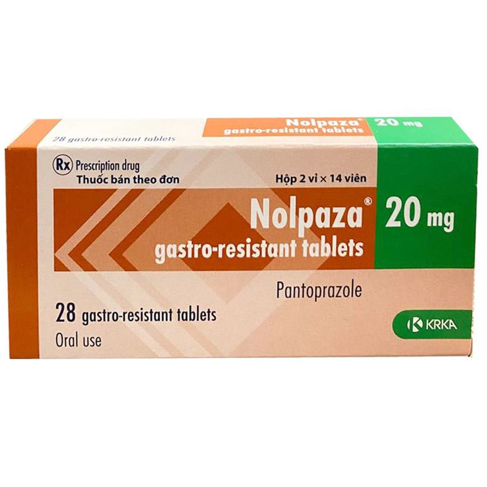 Thuốc Nolpaza 20mg KRKA điều trị bệnh trào ngược dạ dày – thực quản (2 vỉ x 14 viên)