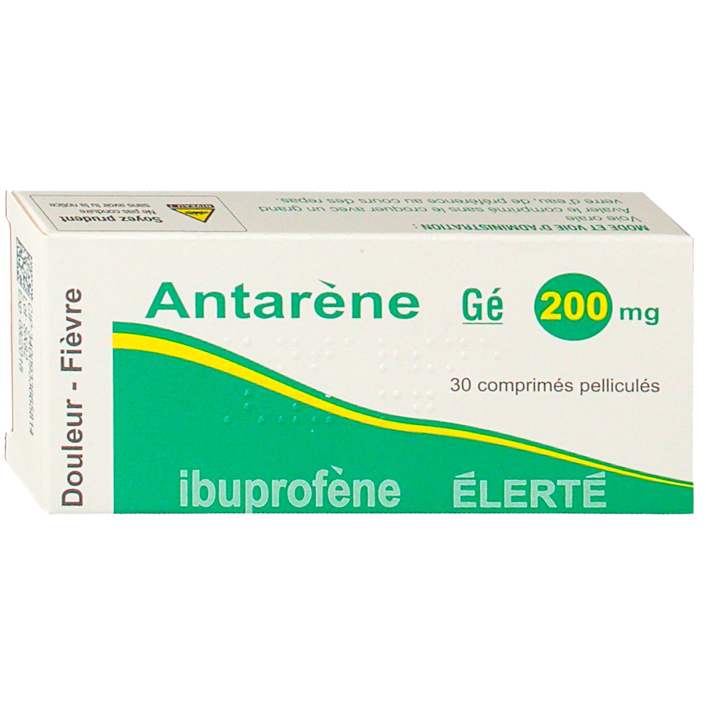 Thuốc Antarene 200mg Sophartex hạ sốt, giảm đau (2 vỉ x 15 viên)