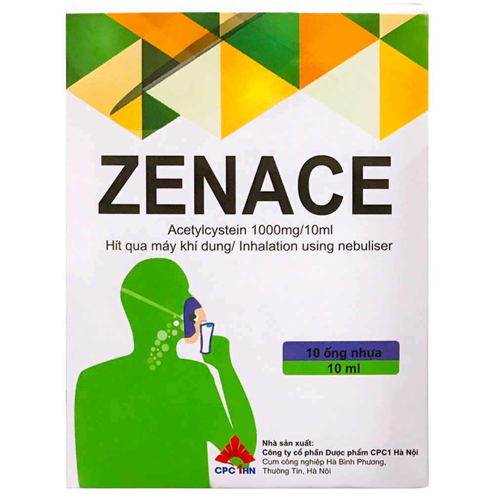 Thuốc Zenace 1000mg/10ml CPC1HN làm loãng đờm, cho đường thở được thông thoáng (10 ống)