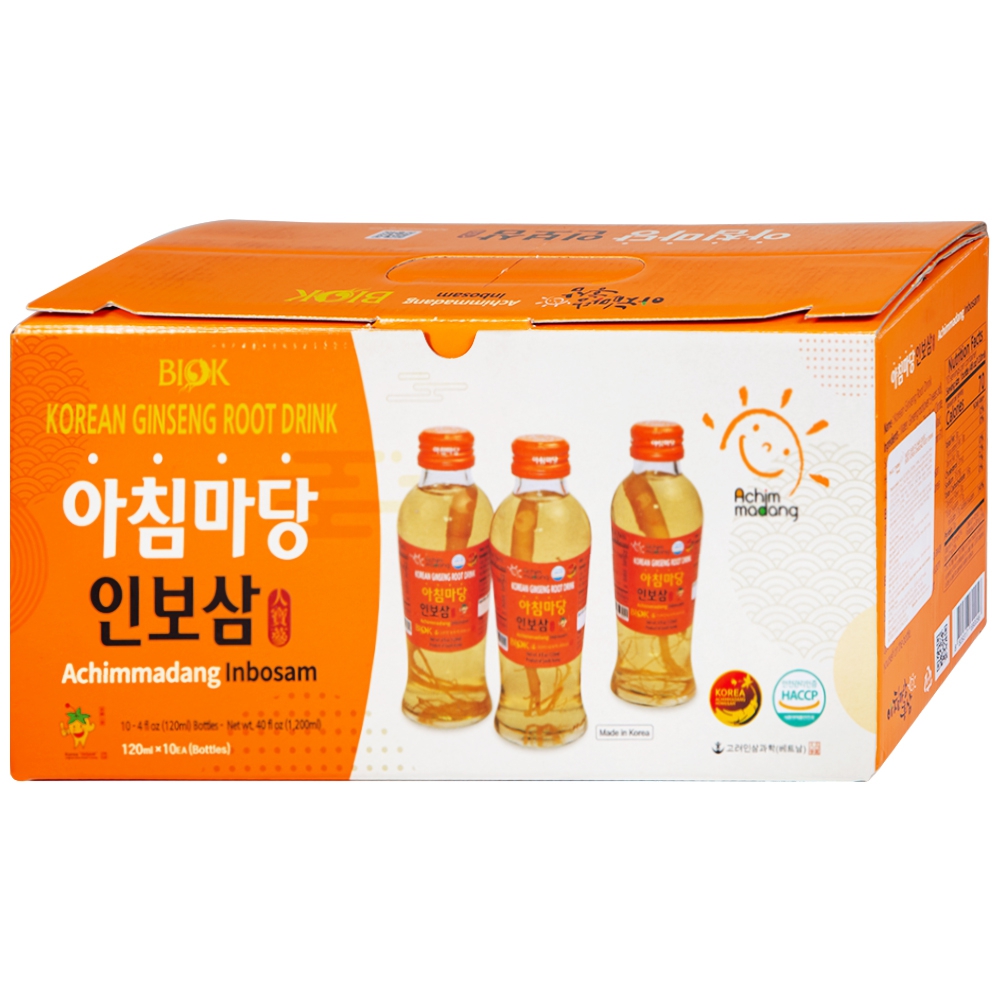 Nước Uống Sâm Củ Biok Korean Achimmadang Inbosam 120ml