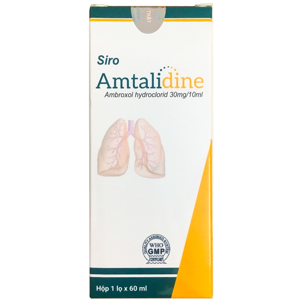 Siro Amtalidine 30mg/10ml Phương Đông điều trị các bệnh cấp và mạn tính ở đường hô hấp (60ml)