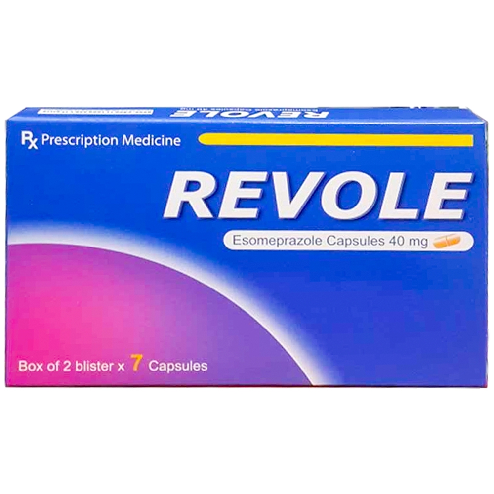 Thuốc Revole 40mg Atra điều trị bệnh trào ngược dạ dày thực quản, viêm thực quản do trào ngược (2 vỉ x 7 viên)